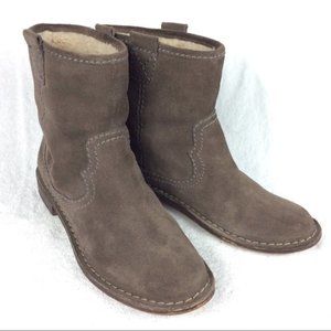 clarks fur lined ankle boots